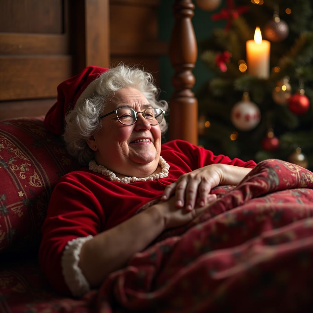 Mrs. Claus sleeping