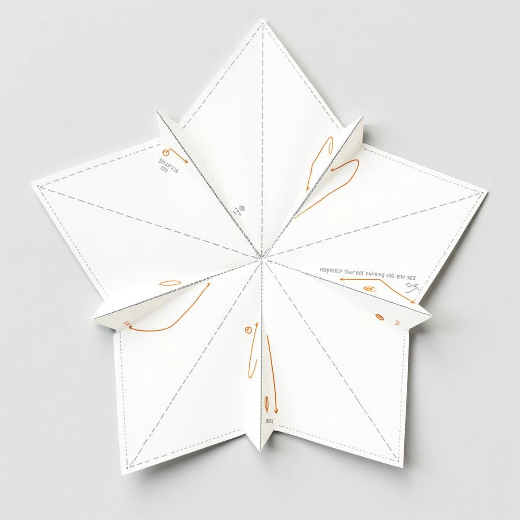 Classic Snowflake cutting template